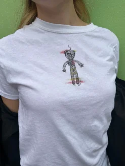 Daisy Street ANALOG HUG A BEAR DAY COLLECTION: SKINNY TED RELAXED T-SHIRT-Women T-Shirts