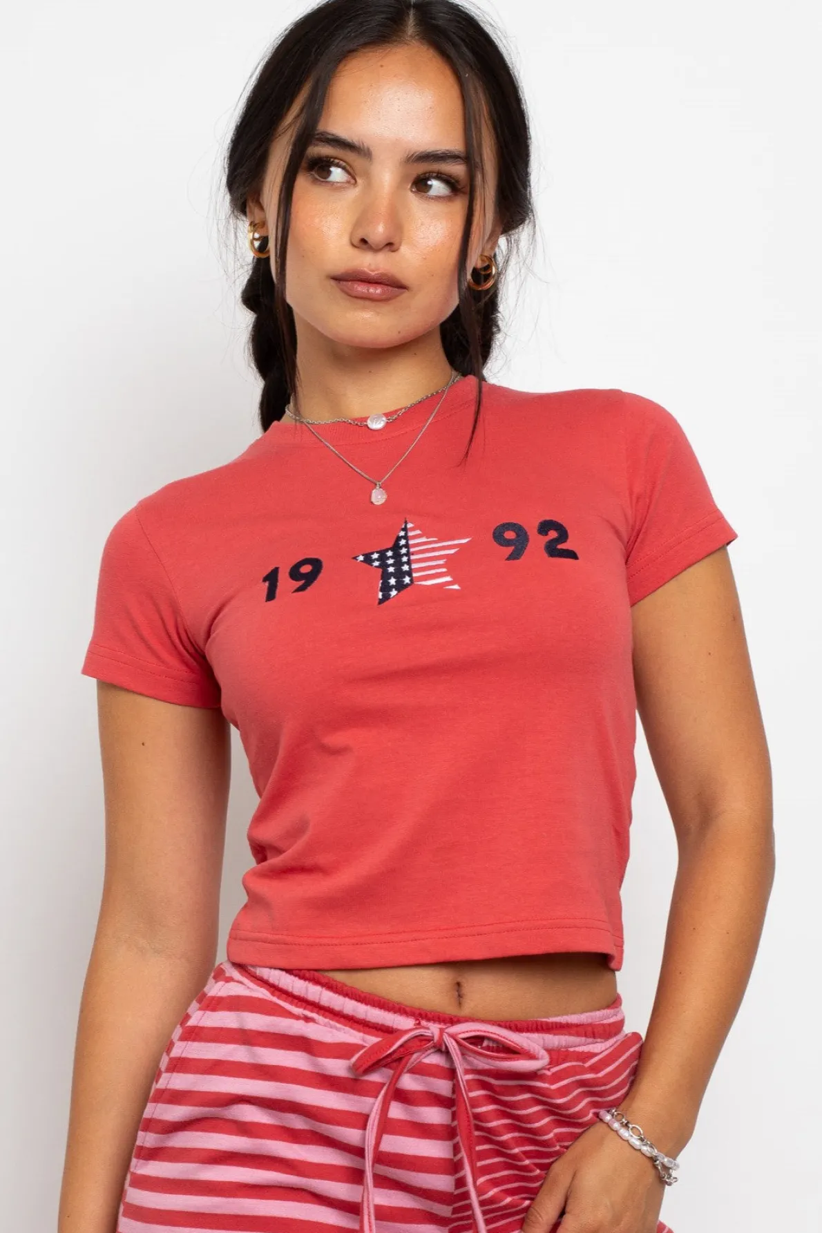 Daisy Street 1992 Baby Tee-Women Tops | T-Shirts