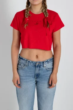Daisy Street Ai Is My Bf Cropped Tee-Women Tops | T-Shirts