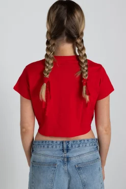 Daisy Street Ai Is My Bf Cropped Tee-Women Tops | T-Shirts