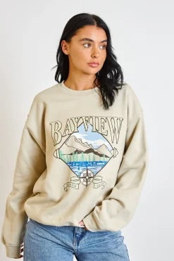 Daisy Street Bayview Sweatshirt-Women Hoodies & Sweatshirts