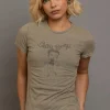 Daisy Street Betty Boop Washed Fitted Tee-Women Tops | T-Shirts