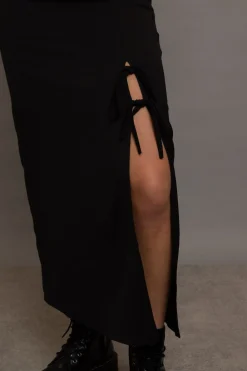 Daisy Street Midi Skirt With Bows-Women Partywear | Skirts