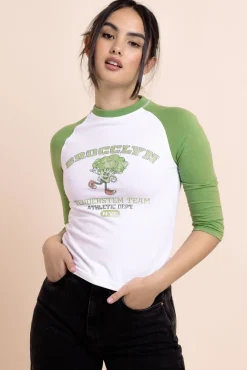 Daisy Street Brocclyn NYC Raglan Top-Women Tops