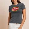 Daisy Street Del Monte Washed Baby Tee-Women Tops