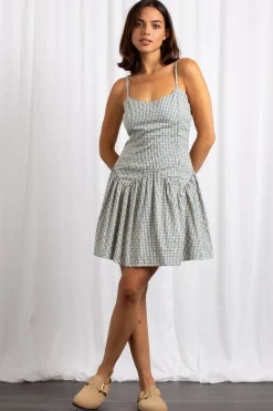 Daisy Street Dropped Waist Cut Out Back Dress-Women Dresses