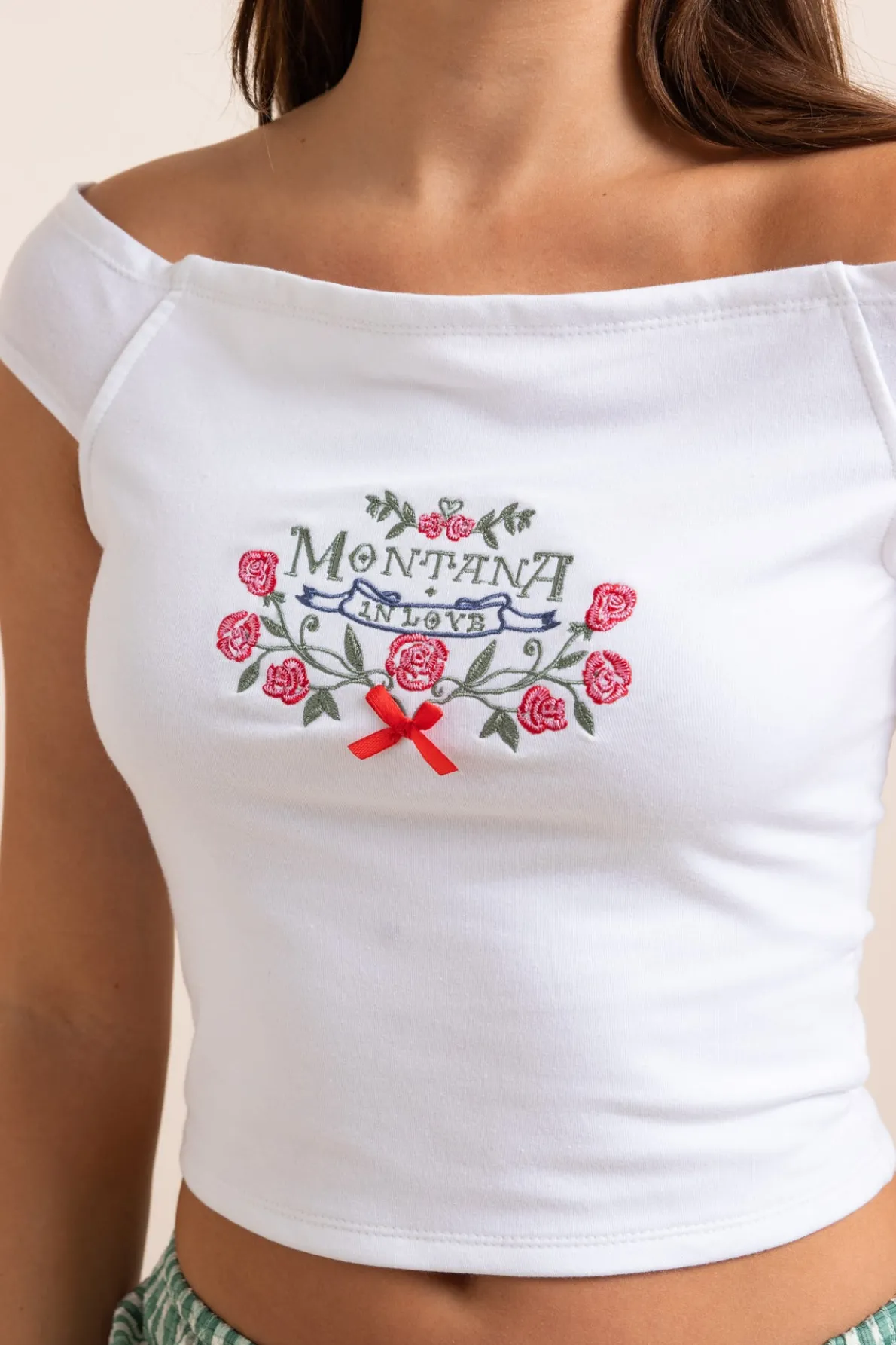 Daisy Street Embroidered Off The Shoulder Top-Women Tops
