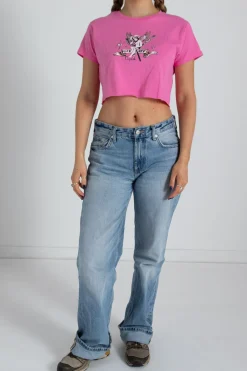 Daisy Street F*** Cupid Cropped Tee-Women Tops | T-Shirts