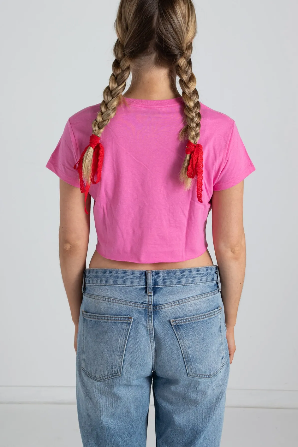 Daisy Street F*** Cupid Cropped Tee-Women Tops | T-Shirts