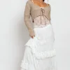 Daisy Street Frill Detail Lace Maxi Skirt-Women Skirts