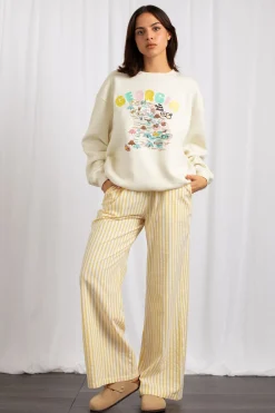Daisy Street Georgia Map Graphic Pullover Sweatshirt-Women Hoodies & Sweatshirts