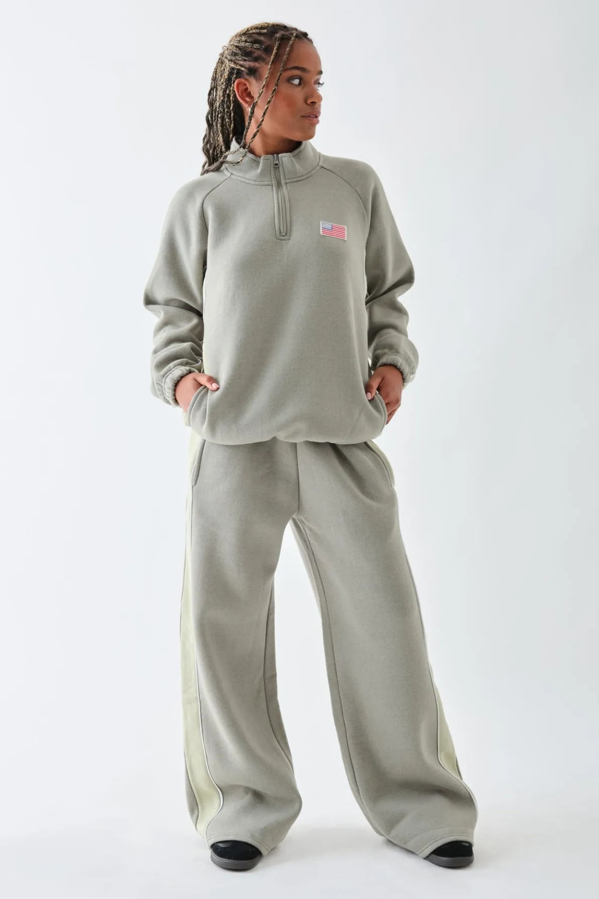Daisy Street Half Zip Sweater With Piping Detail-Women Tops | Hoodies & Sweatshirts