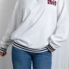 Daisy Street Hello Kitty Funnel Neck Sweatshirt With Navy Contrast-Women Hoodies & Sweatshirts