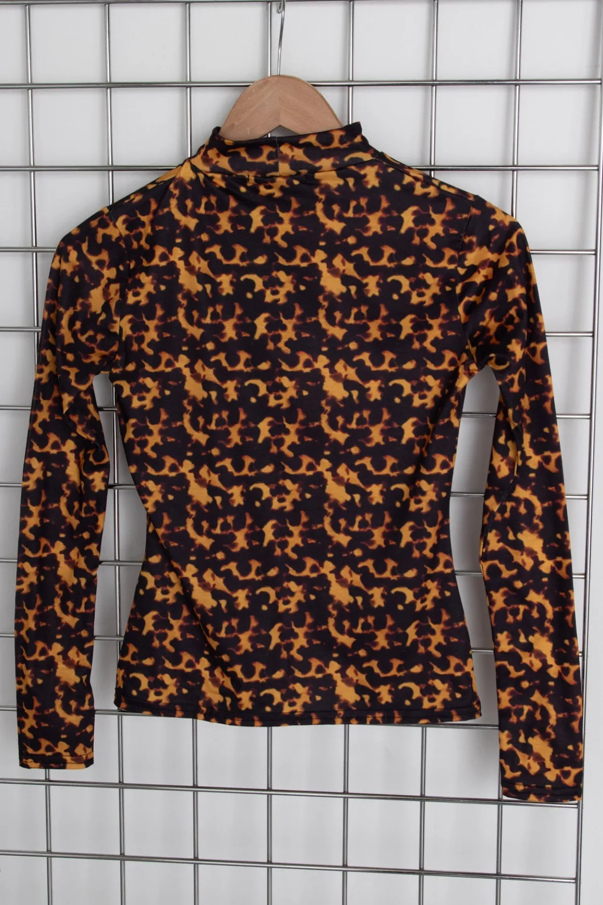 Daisy Street High Neck Top In Print-Women T-Shirts
