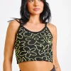 Daisy Street Knitted Cami Top In Scribble Floral-Women Tops