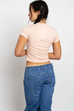 Daisy Street LA Baby Tee-Women Tops | T-Shirts