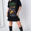 Daisy Street Licensed ACDC 1981 'For Those About To Rock; T-Shirt Dress-Women T-Shirts