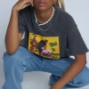 Daisy Street Licensed Relaxed T-Shirt With Ice Cube Print-Women T-Shirts
