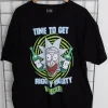 Daisy Street Licensed Relaxed T-Shirt With Rick and Morty Print-Women T-Shirts
