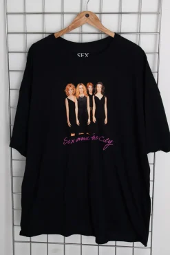 Daisy Street Licensed Relaxed T-Shirt With Sex And The CIty Print-Women T-Shirts