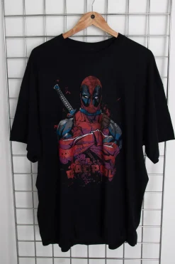 Daisy Street Licensed Relaxed T-Shirt With Deadpool Print-Women T-Shirts