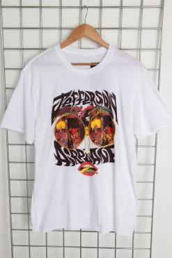 Daisy Street Licensed Relaxed T-Shirt With Jefferson Airplane Print-Women T-Shirts