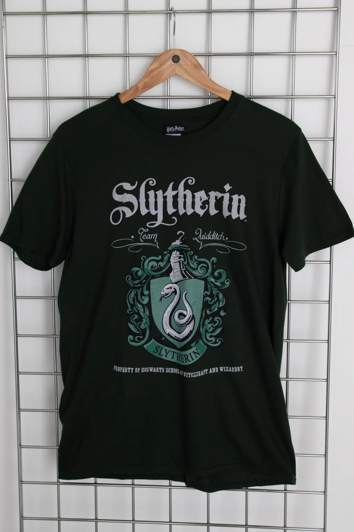 Daisy Street Licensed Relaxed T-Shirt With Harry Potter 'Slytherin' Crest Print-Women T-Shirts