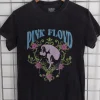 Daisy Street Licensed Relaxed T-Shirt With Pink Floyd Floral Print-Women T-Shirts