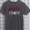Daisy Street Licensed Relaxed T-Shirt With ACDC Silhouettes Print-Women T-Shirts