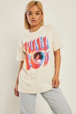 Daisy Street Licensed Relaxed Diana Ross T-Shirt-Women T-Shirts