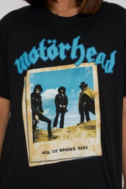 Daisy Street Licensed Relaxed T-Shirt With Motorhead Print-Women T-Shirts