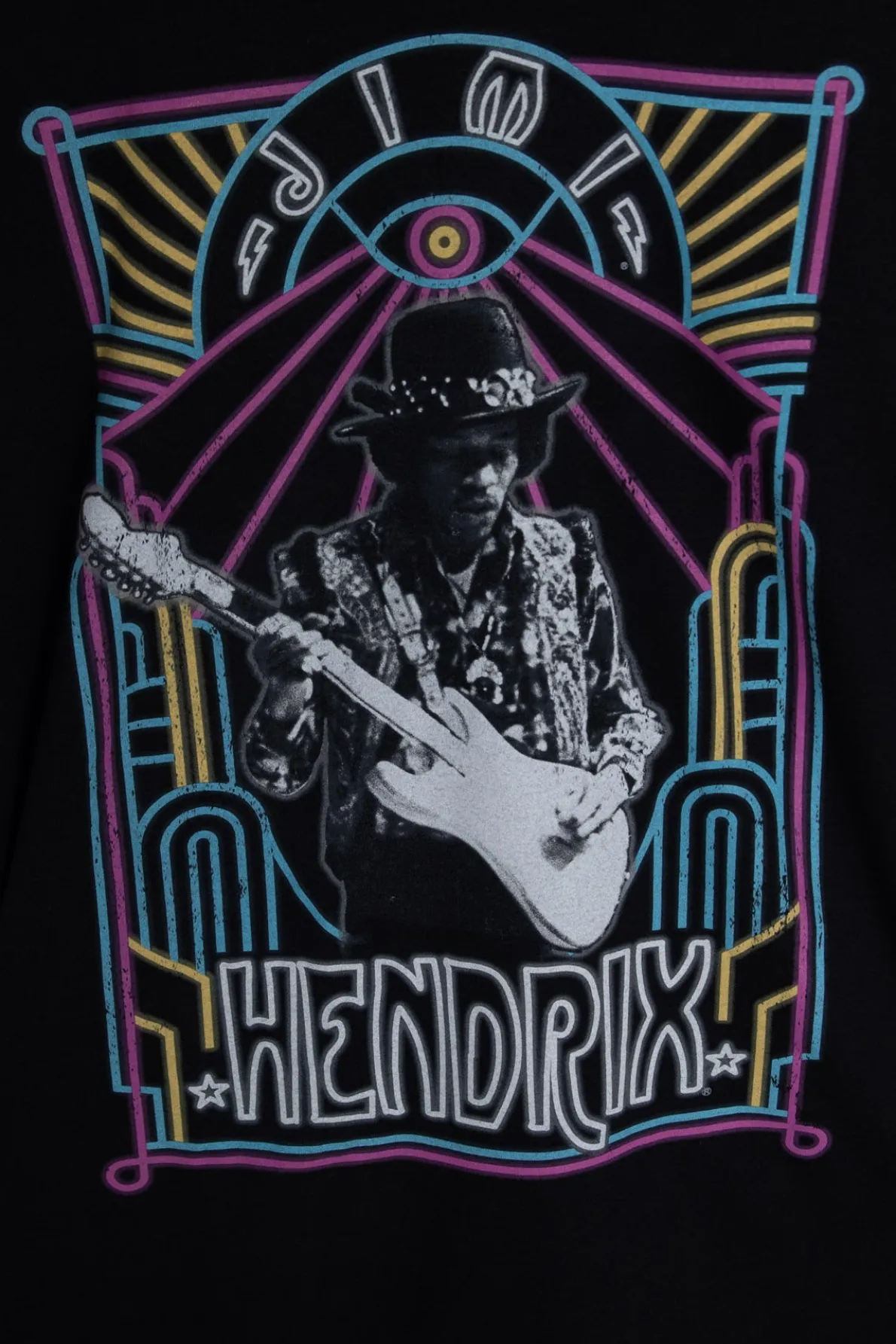 Daisy Street Licensed Relaxed T-Shirt With Jimi Hendrix Print-Women T-Shirts