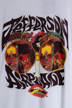 Daisy Street Licensed Relaxed T-Shirt With Jefferson Airplane Print-Women T-Shirts