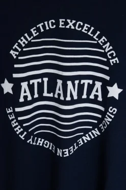 Daisy Street Licensed Relaxed T-Shirt With Atlanta Print-Women T-Shirts