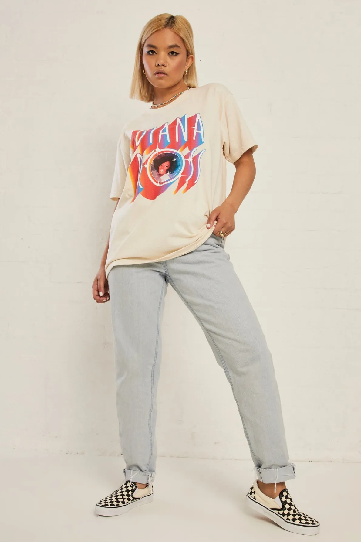 Daisy Street Licensed Relaxed Diana Ross T-Shirt-Women T-Shirts