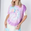 Daisy Street Licensed T-Shirt With Tie-Dye Care Bears Print-Women T-Shirts