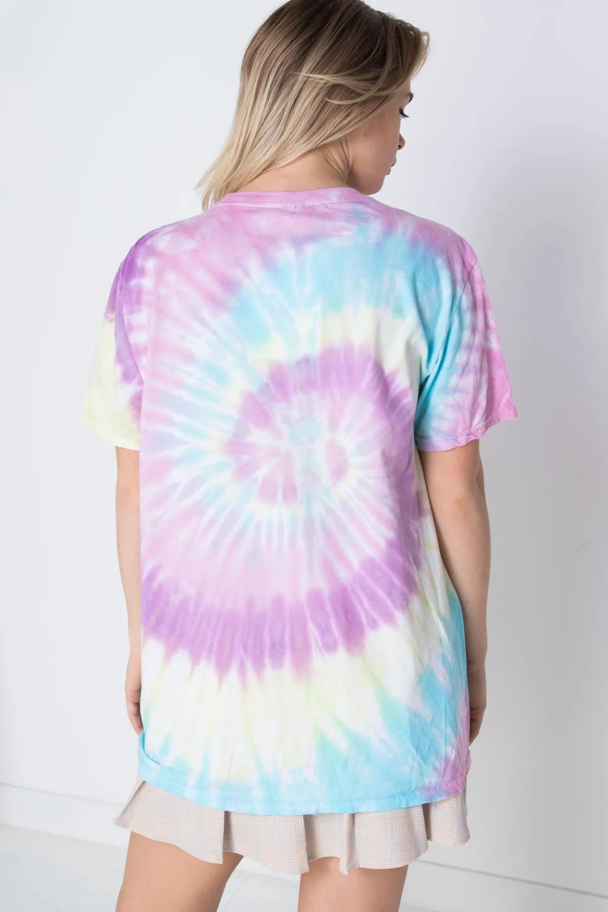 Daisy Street Licensed T-Shirt With Tie-Dye Care Bears Print-Women T-Shirts