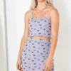 Daisy Street Mesh Cami Top in Butterfly Print-Women Tops