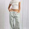 Daisy Street Mid Rise Straight Leg Bottoms-Women Trousers