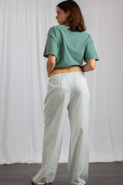 Daisy Street Mid Rise Straight Leg Bottoms-Women Trousers