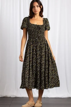 Daisy Street Midaxi Floral Dress-Women Dresses