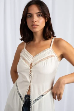 Daisy Street Midaxi Open Front Full Length Cami Top-Women Tops