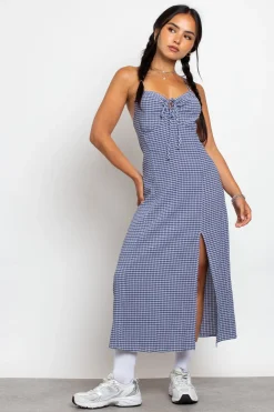 Daisy Street Midi Dress With Milkmaid Bust And Shirred Back-Women Dresses