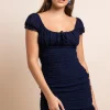Daisy Street Milkmaid Style Mini Dress With Frill Hem-Women Partywear | Dresses