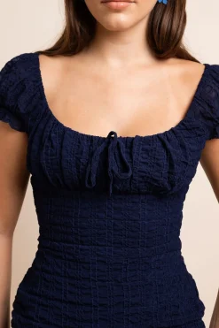 Daisy Street Milkmaid Style Mini Dress With Frill Hem-Women Partywear | Dresses