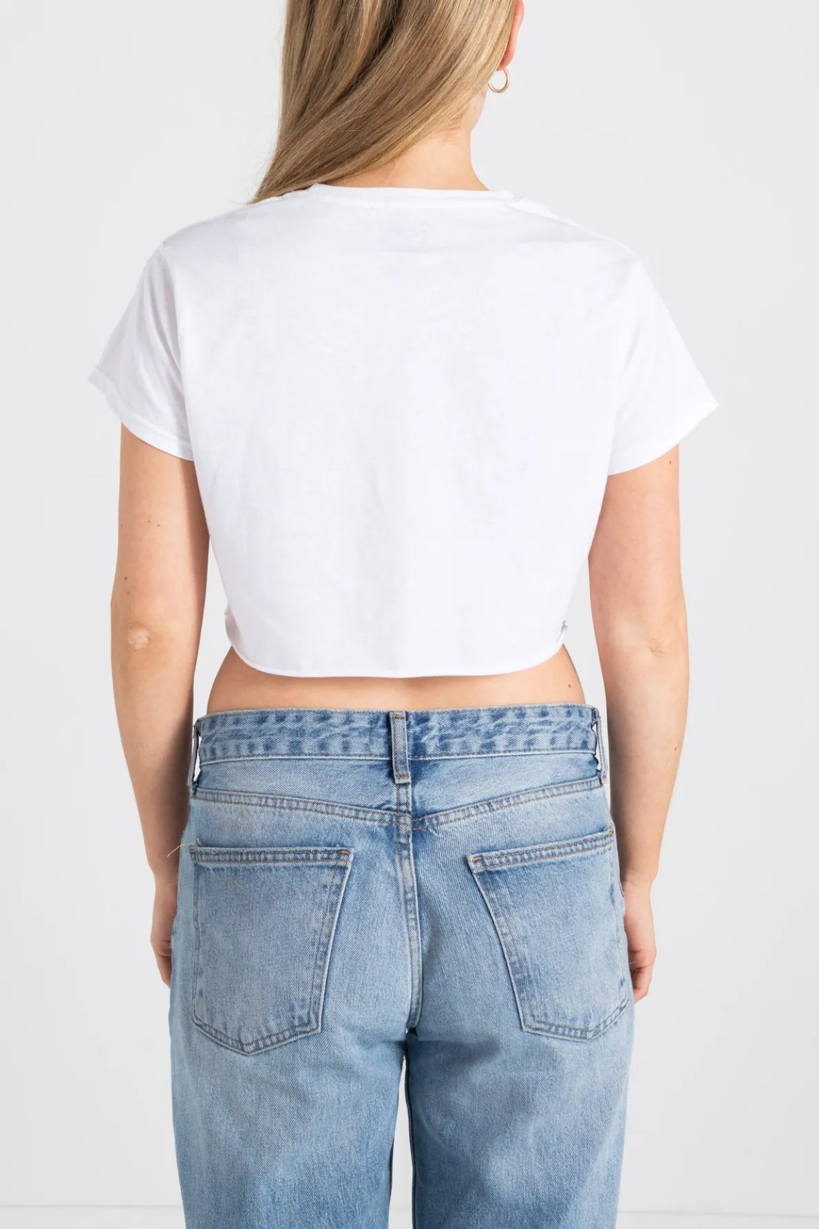 Daisy Street Mob Wife Cropped Tee-Women Tops | T-Shirts