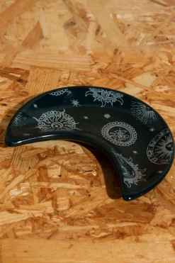 Daisy Street Moon Trinket Tray With Celestial Print- Accessories | Homeware