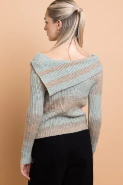 Daisy Street Off Shoulder Space Knit Jumper-Women Tops