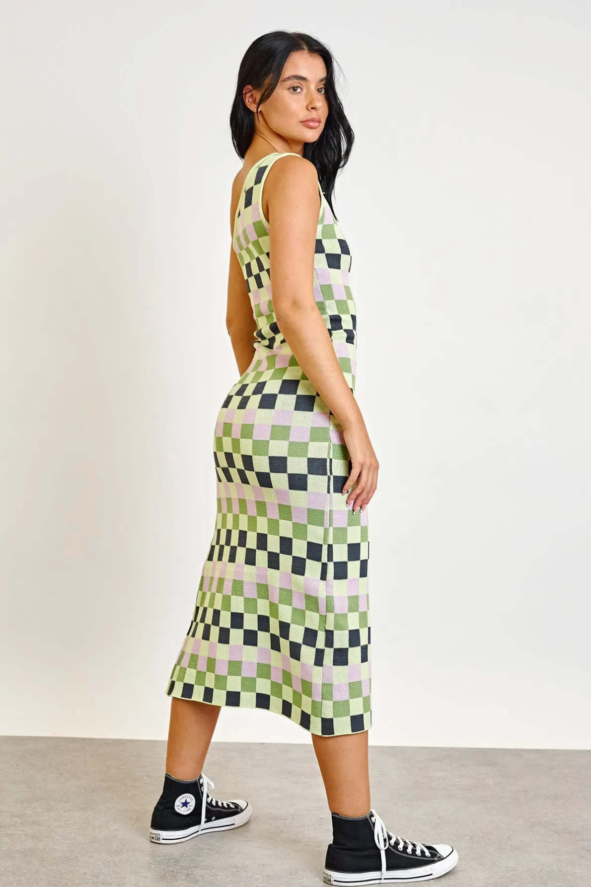 Daisy Street One Shoulder Knitted Dress-Women Dresses