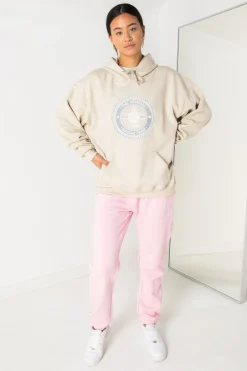 Daisy Street Oversize Hoodie with Racing Team Print-Women Hoodies & Sweatshirts